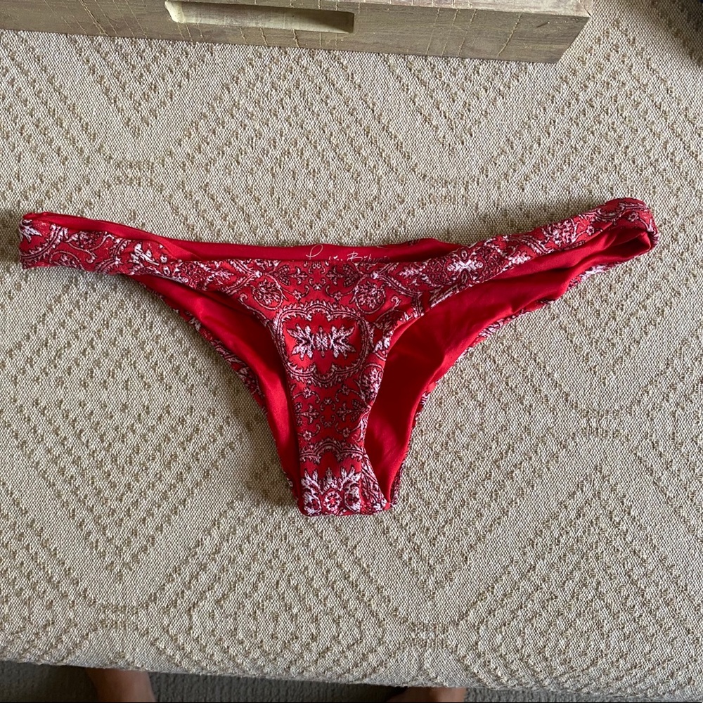 Frankie bikini bottoms - red bandana